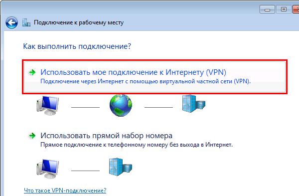 Настройка VPN-подключения в Windows 7